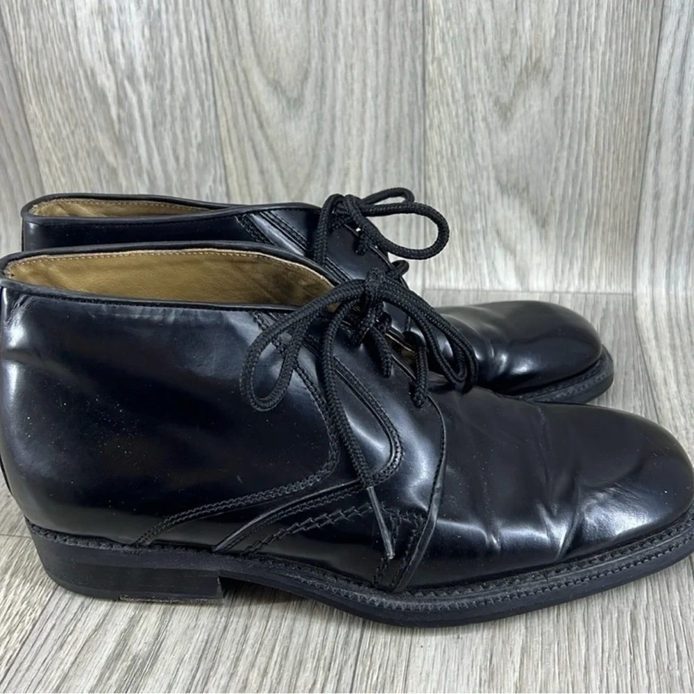 Cable & Co Black Leather Chukka Boots for Men